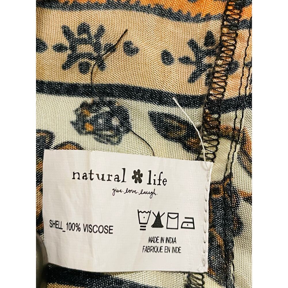 Natural Life Lula Tiered Maxi Dress Floral Multicolor size XL Boho Peasant - Picture 6 of 9
